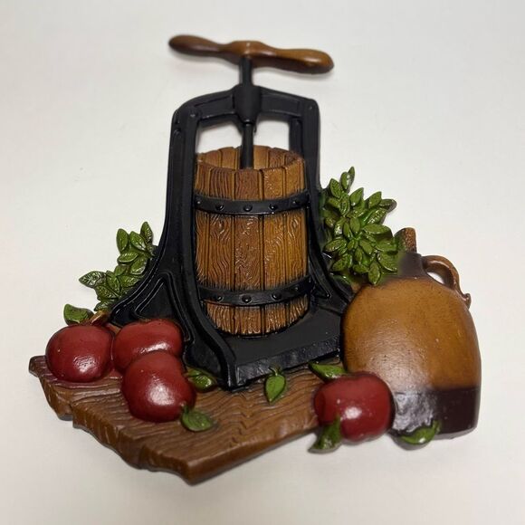 Vintage Homco Rustic Metal Farmhouse Kitchen Plaques Set of 2 - Picture 4 of 5